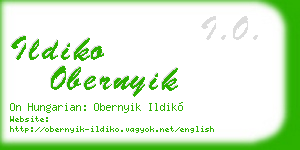 ildiko obernyik business card